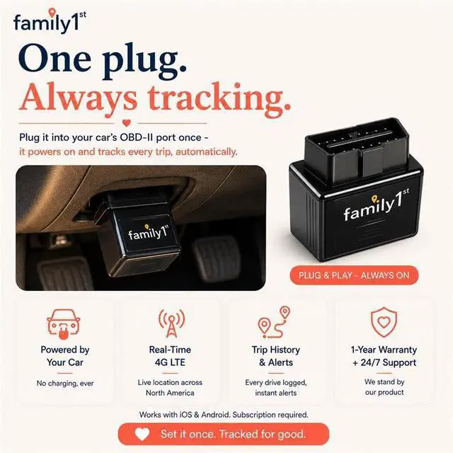Alt view image 2 of 6 - OBD GPS Tracker for Vehicles, Car Location Tracker Device with Smart Alerts and Instant Car and Driver Safety Monitoring Reports, Trip History, Driving Alert, Geo Fence, Engine Diagnostics