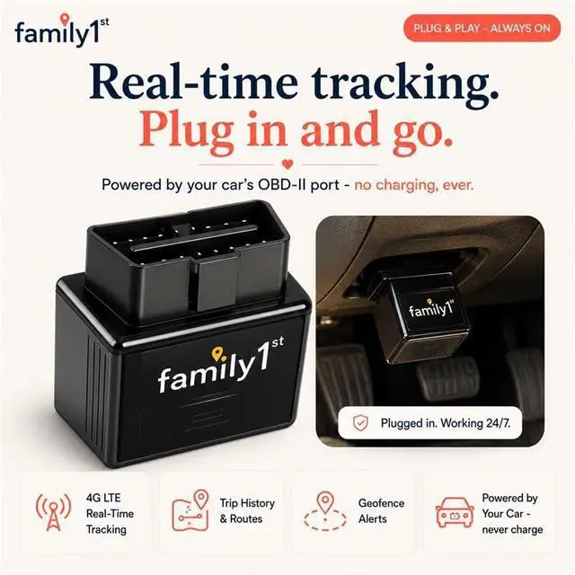 Alt view image 6 of 6 - OBD GPS Tracker for Vehicles, Car Location Tracker Device with Smart Alerts and Instant Car and Driver Safety Monitoring Reports, Trip History, Driving Alert, Geo Fence, Engine Diagnostics