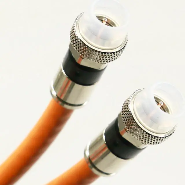 Alt view image 2 of 3 - 155ft DIRECT BURIAL UNDERGROUND RG6 COAXIAL CABLE 18AWG GEL COATED BRAID WEATHER BOOT FITTINGS BARREL AND 10 NAIL CLIPS INCLUDED UL ETL CUSTOM CUT TO ORDER AND ASSEMBLED IN USA by INTL