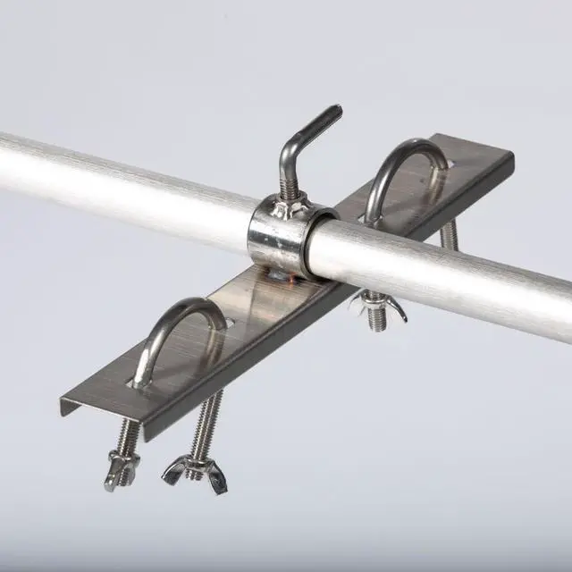 Alt view image 5 of 6 - Ash & Ember 25W Tripod Rotisserie Roaster Stand, Rated 125 LB, Adjustable Height Open Fire Roaster, Round Stainless Steel Spit Rod, Electric BBQ Grill Stand for Pork, Chicken, Lamb, or Goat