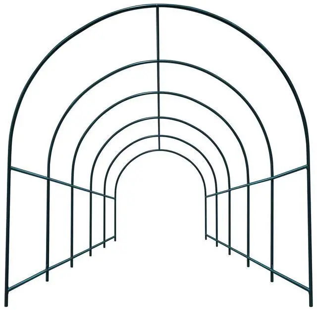 Main image of Greenhouse Replacement Frame for Larger Hot Garden House, Support Arch Frame Climbing Plants/Flowers/Vegetables (16.4'x 7' x 7.2')