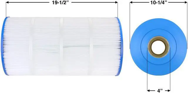 Alt view image 6 of 6 - 100 Sq Ft Pool Replacement Cartridge Filter, 2-Pack, Compatible with Hayward C100S SwimClear, C-8408, CX100XRE