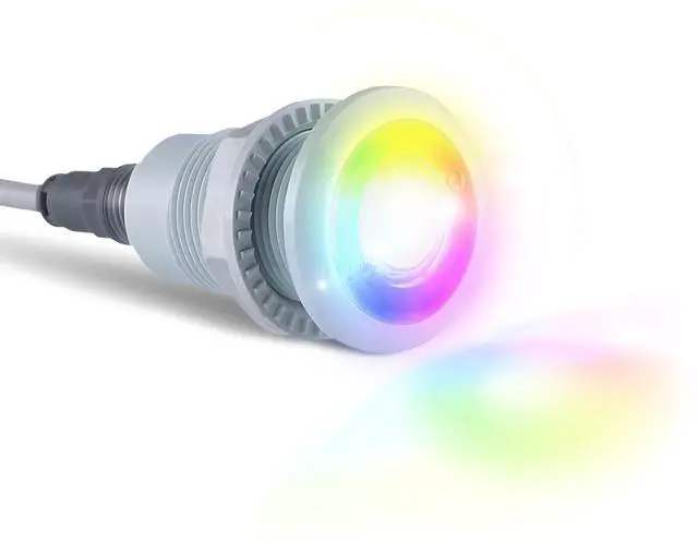 Main image of S.R.Smith Treo Micro LED Pool Light 12 Volt White or Color Changing Underwater Lighting for Inground Pools and Spas Compatible with PoolLUX Light Control