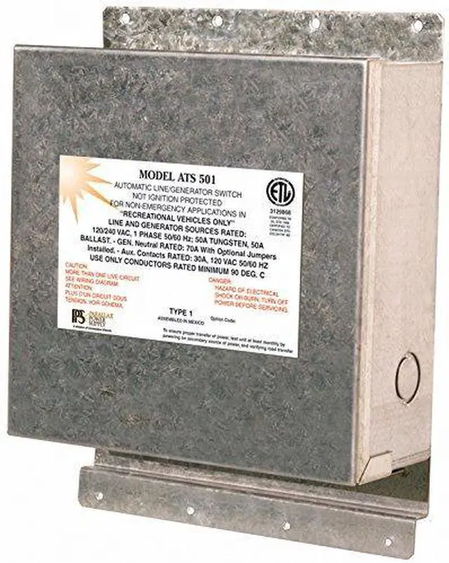 Main image of (ATS501) 120/240 Volt 50 Amp Transfer Switch