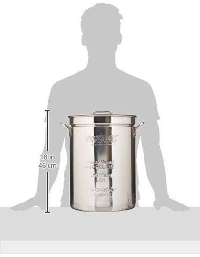 Alt view image 3 of 6 - 1118 32-qt Stainless Turkey Fryer Features Vented Lid Perforated Poultry Rack 12-in Stainless Fry Thermometer 2-oz Seasoning Injector