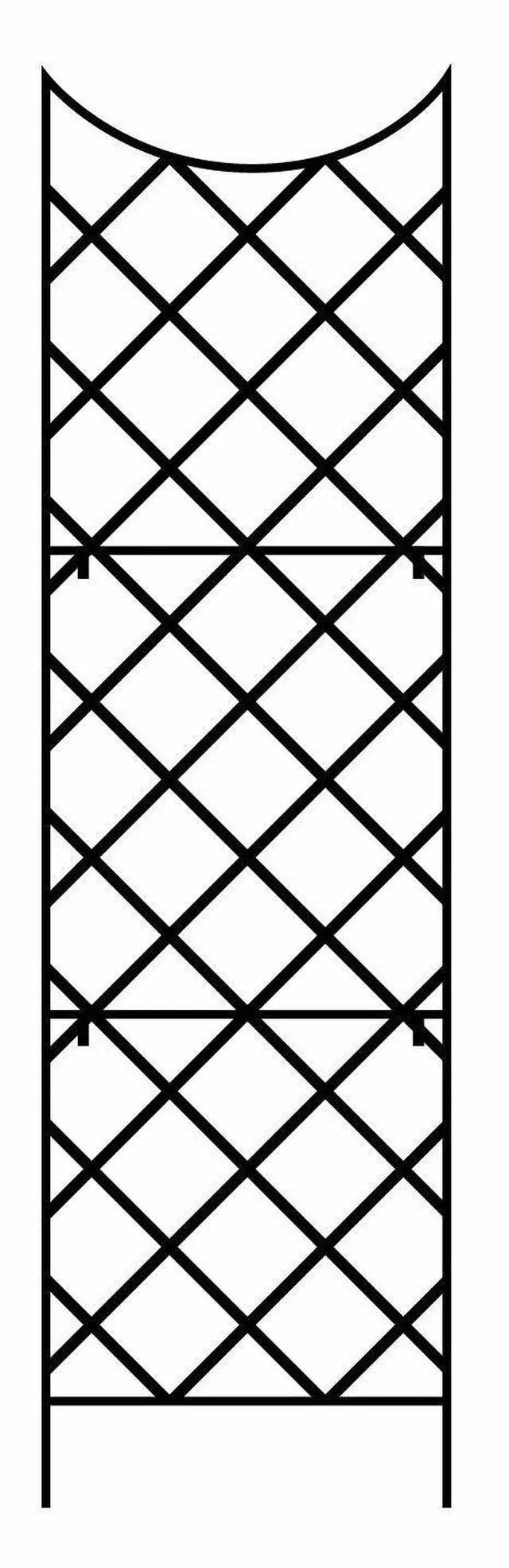 Main image of 89655 Giant Trellis, Includes Wall-Mounting Brackets, 108-Inch Height by 30-Inch Width, Black