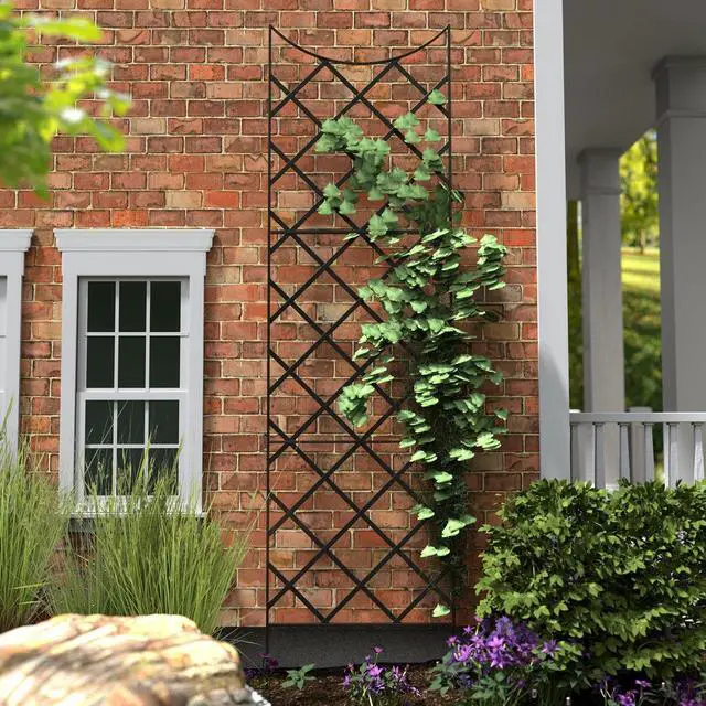 Alt view image 3 of 3 - 89655 Giant Trellis, Includes Wall-Mounting Brackets, 108-Inch Height by 30-Inch Width, Black