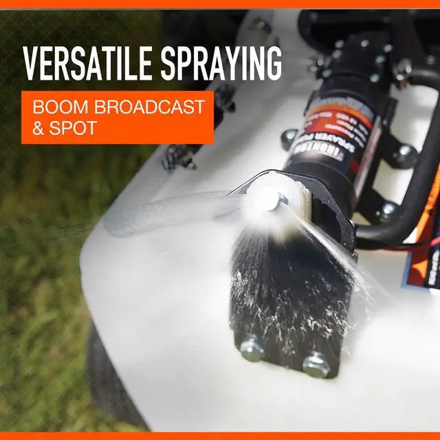 Alt view image 3 of 6 - Tow-Behind Trailer Broadcast and Spot Sprayer - 13-Gallon Capacity, 1 GPM, 12 Volt DC