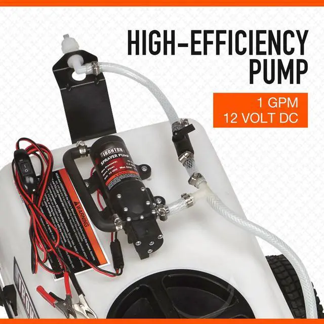 Alt view image 4 of 6 - Tow-Behind Trailer Broadcast and Spot Sprayer - 13-Gallon Capacity, 1 GPM, 12 Volt DC