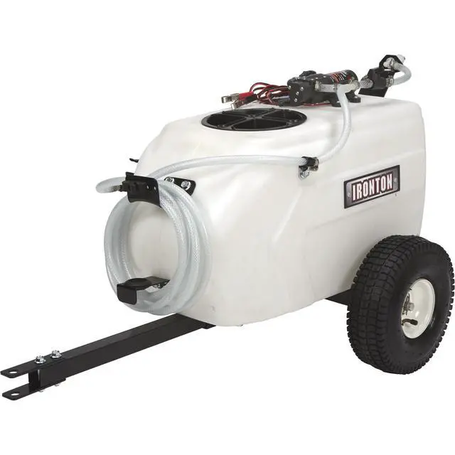 Alt view image 6 of 6 - Tow-Behind Trailer Broadcast and Spot Sprayer - 13-Gallon Capacity, 1 GPM, 12 Volt DC