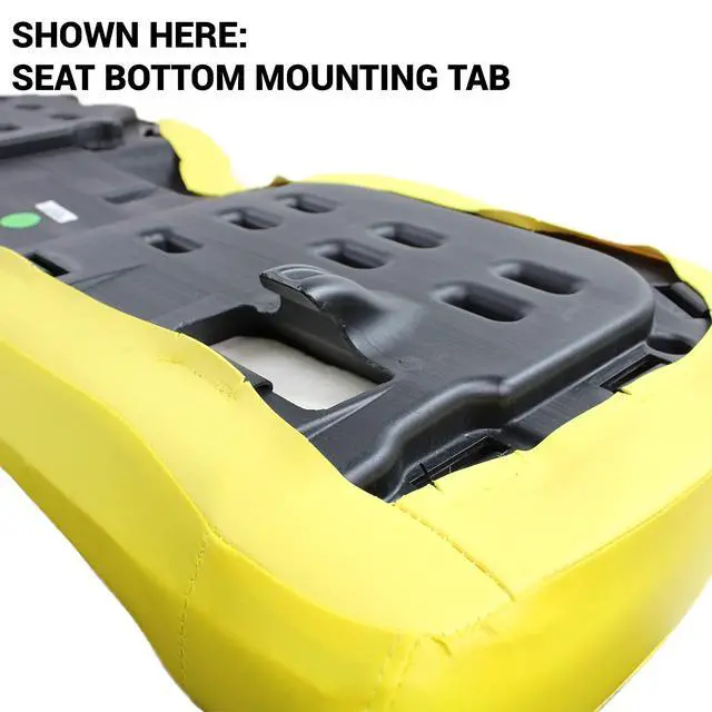 Alt view image 4 of 5 - E-AM140624 DirectFit Yellow Seat Bottom Cushion for John Deere 4X2 HPX, 4X4 HPX, HPX615E, HPX815E, XUV625i, XUV825i, XUV855D, XUV825E, XUV825M, XUV855E, XUV855M Gators+