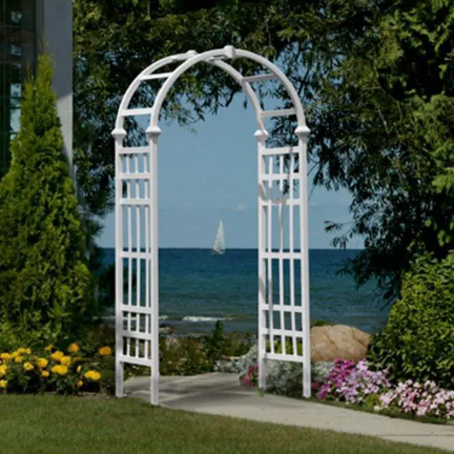 Main image of Athens 39"W x 81"H Vinyl Arbor