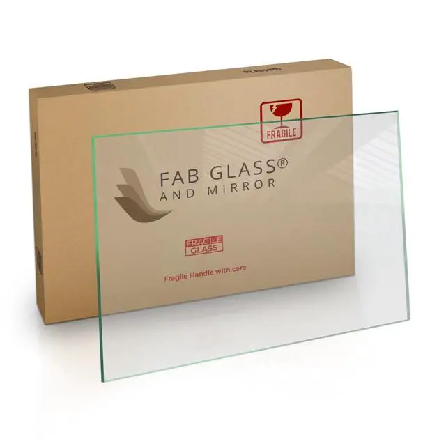 Alt view image 2 of 6 - Tempered Glass Table Top Rectangle - 1/2 Inch Thick Heavy Duty for Dining Coffee Tables Desks - Flat Polish Edge Safe Corners Custom Cut - 24" X 40"