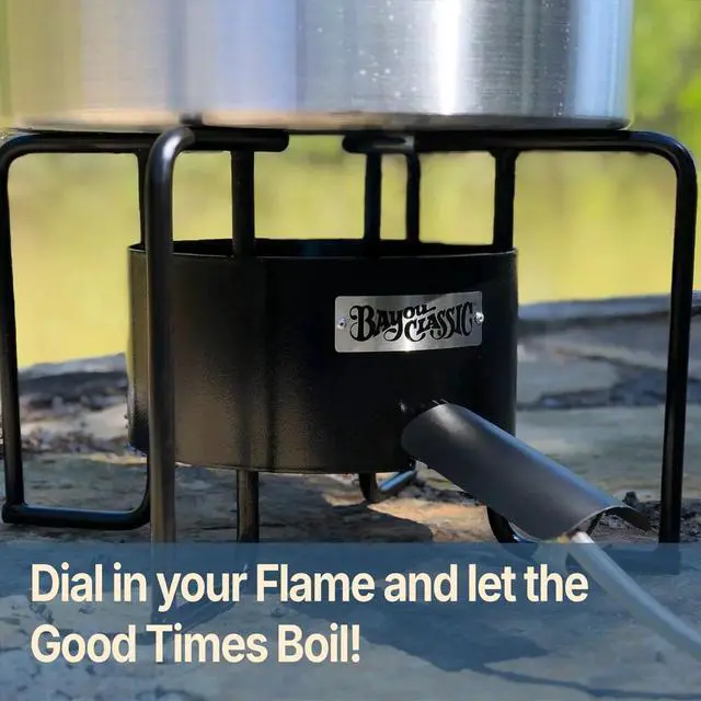 Alt view image 4 of 6 - KAB6 Bayou Banjo Cooker - Propane Burner for Outdoor Cooking, Outdoor Stove - Crawfish Boiler, Homebrew Burner - Large Stock Pots - Fish Boil, Gumbo, Soup, Stew, Brewing, Tamales