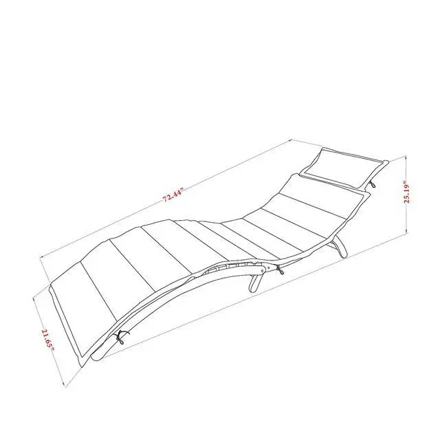 Alt view image 3 of 6 - BHNU1NA Helena Patio Chair Lounge - Outdoor Acacia Wood Sunlounger Chair for Poolside, Deck, Lawn, 72x22x25 Inch, Natural Oil