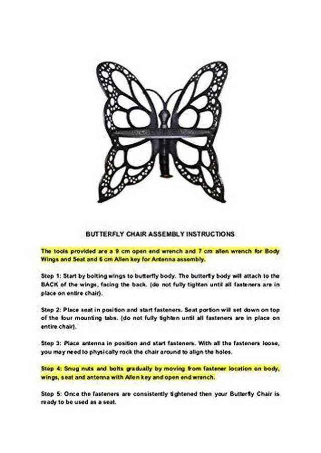 Alt view image 3 of 6 - Butterfly Chair