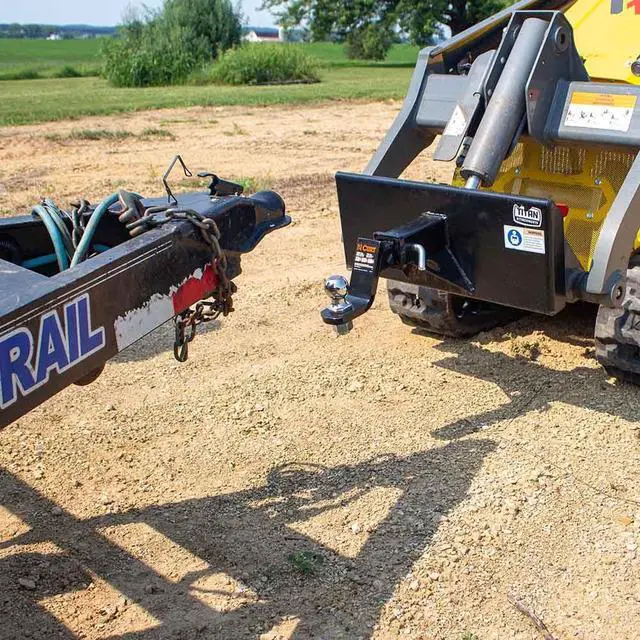 Alt view image 3 of 6 - Mini Skid Steer Receiver Hitch Mount Plate, 1/4" Thick Toro Dingo Quick Tach Mount Plate, 2" Receiver Hitch, Weld-On or Bolt Surface