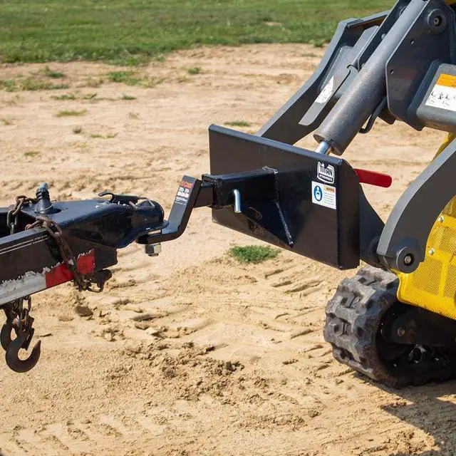 Alt view image 4 of 6 - Mini Skid Steer Receiver Hitch Mount Plate, 1/4" Thick Toro Dingo Quick Tach Mount Plate, 2" Receiver Hitch, Weld-On or Bolt Surface