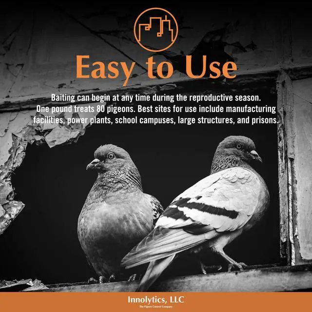 Alt view image 3 of 6 - OVOCONTROL - Bird Pest Population and Birth Control Bait for Pigeons (30 lbs)