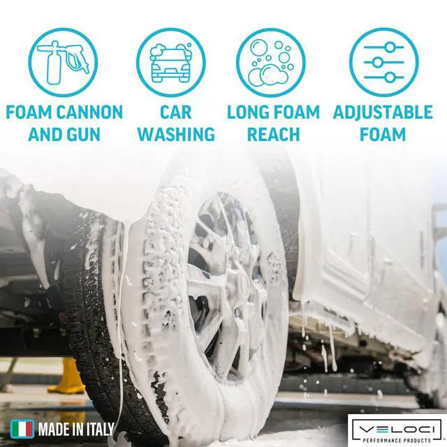 Alt view image 3 of 6 - Wide Mouth PF22 Foam Cannon and SGS28 Trigger Gun Kit for Pressure Washer