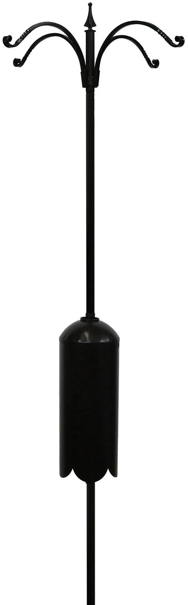 Main image of Bird Feeder Pole Set with Squirrel Baffle & Twister Ground Socket (4 Arm)
