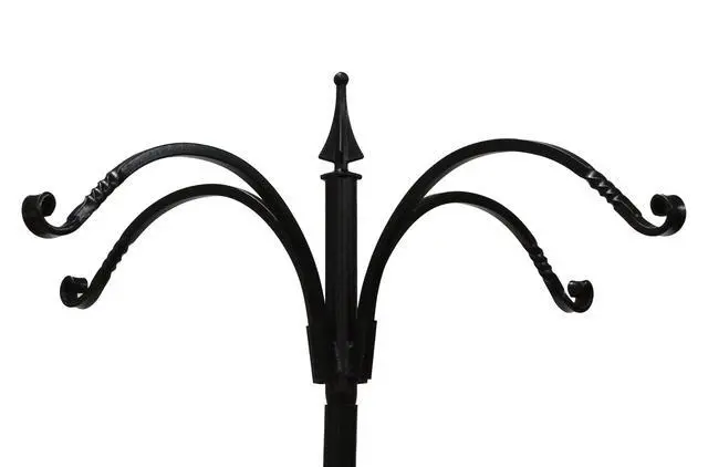 Alt view image 3 of 6 - Bird Feeder Pole Set with Squirrel Baffle & Twister Ground Socket (4 Arm)