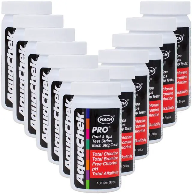 Main image of 12) 511710 Pro Swimming Pool Spa 5 in 1 Test Kit Strips 5-Way 100 pack