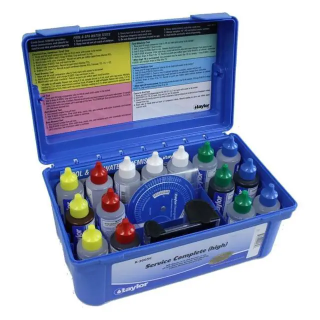Alt view image 5 of 6 - Taylor Technologies K-2005C Service Complete Swimming Pool Test Kit