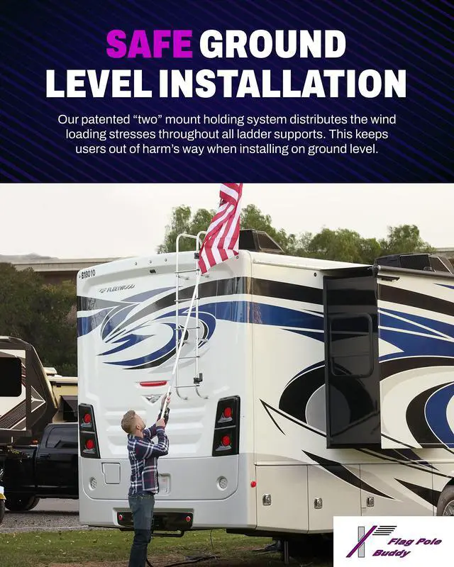 Alt view image 3 of 6 - Starlink Gen 2 Compatible Mounting Kit for RV Ladder Mount