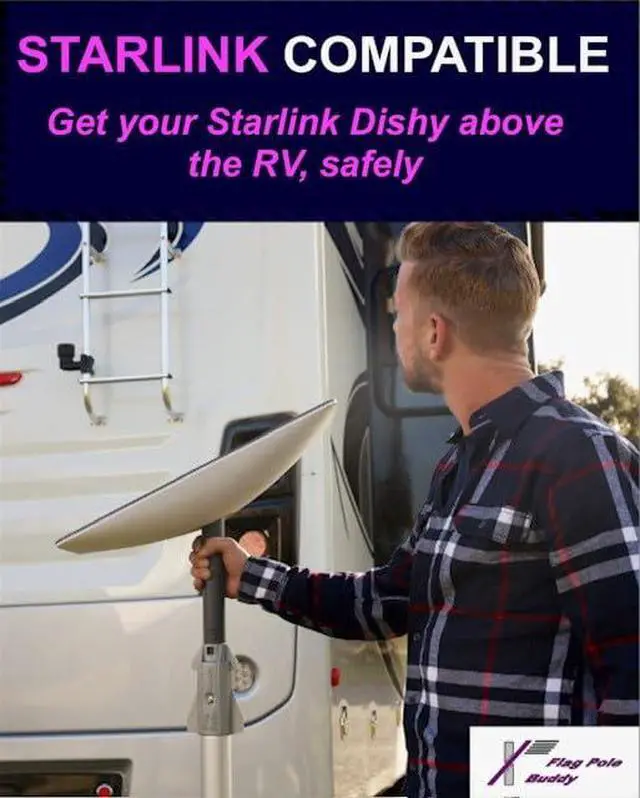 Alt view image 6 of 6 - Starlink Gen 2 Compatible Mounting Kit for RV Ladder Mount