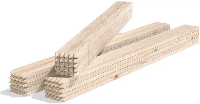 Main image of 5 Ft. Wooden Garden and Sign Post Stakes (75-Pack)