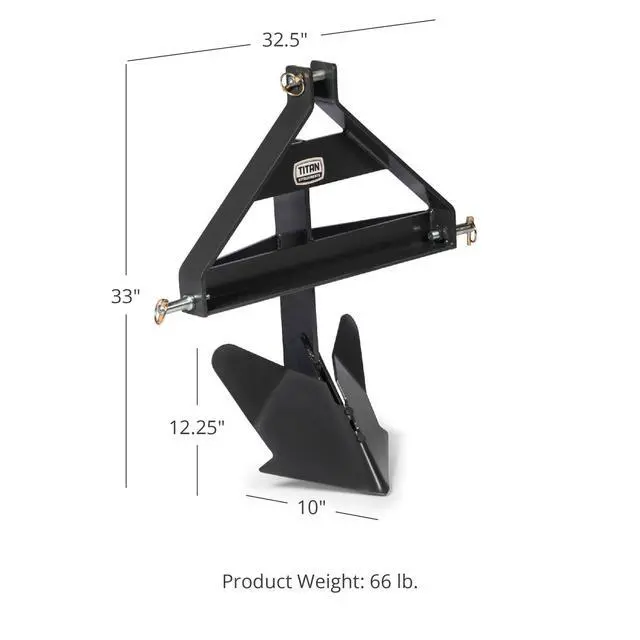 Alt view image 2 of 6 - Middle Buster for Category 1, 3-Point Quick Hitch Tractors, Furrows and Harvests Potatoes