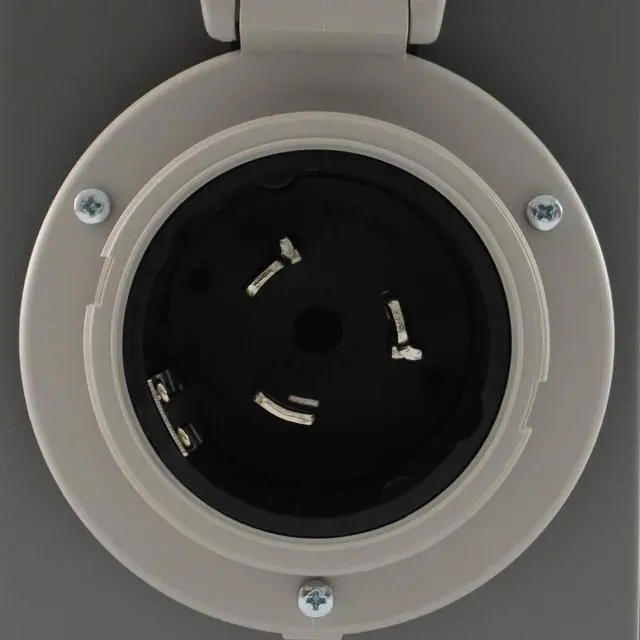 Alt view image 3 of 6 - GIB1450-025 Duo-Rain Seal 50Amp Power Inlet Box and Temp Power Cord Combo Kit, 25 Feet