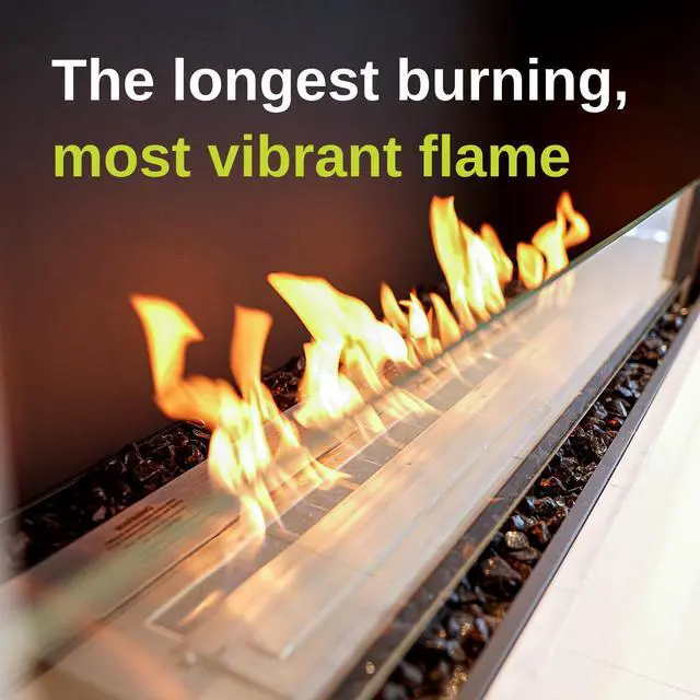 Alt view image 2 of 6 - 16 QUARTS Odorless, Smoke-Free Ethanol Fireplace Fuel | Best Flame, Fast Pour, Long Burn, Safety-Tested, Made in USA | Bio Ethanol Fuel for Fire Fire Pit Ethanol Fireplace | Bioethanol