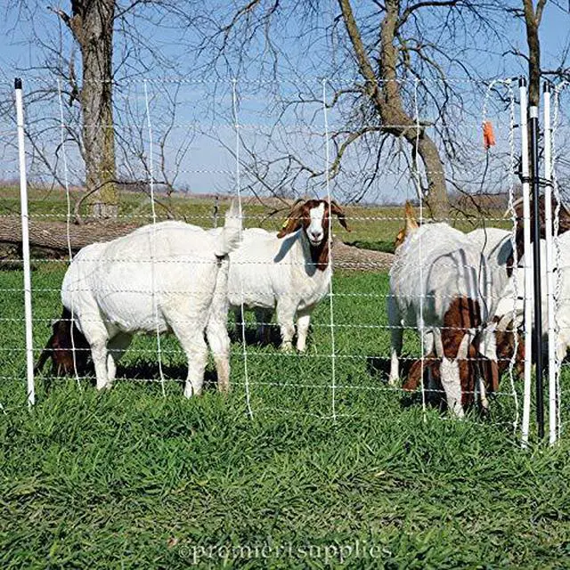 Alt view image 5 of 6 - Premier 1 ElectroFence® Electric Netting | Single Spike White/Black Fence for Goats & Sheep 48"H x 100'L