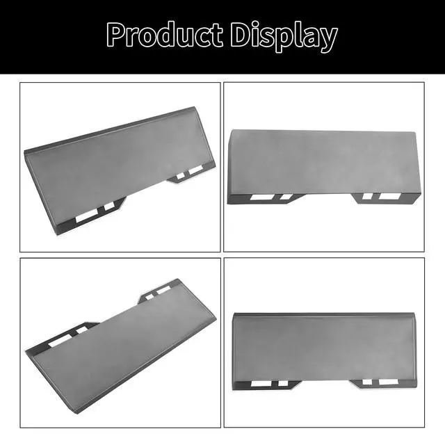 Alt view image 6 of 6 - 3/8" Quick Tach Mount Plate Attachment Skid Steer Loader Compatible with Kubota and Bobcat Skid Steers and Tractors