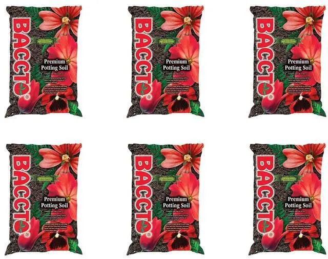 Main image of Michigan Peat General All Purpose Premium Potting Soil with Perlite for Indoor Outdoor Pots, Planters, and Raised Bed Gardening, 25 Pounds (6 Pack)