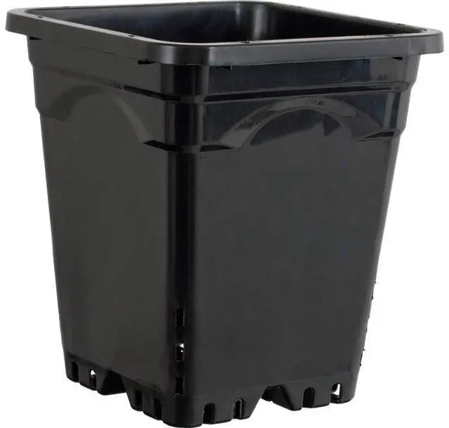 Main image of Active AQUA HG5X5SB, 5" X 5", Black 5" by 5" Square Tall Pot Case of 100, 7", 5"