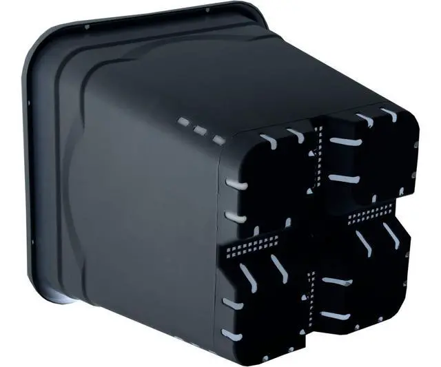Alt view image 2 of 4 - Active AQUA HG5X5SB, 5" X 5", Black 5" by 5" Square Tall Pot Case of 100, 7", 5"