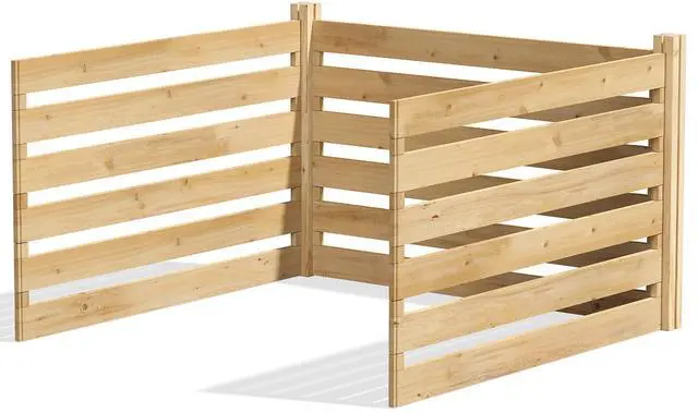 Main image of Premium Cedar Wood Composter Add-On Kit, 36" L x 36" W x 31" H (3/4" Thick) / 173.92 gallons - Not for independent use; to be added on to RCCOMP36 - Made in USA with North American Cedar
