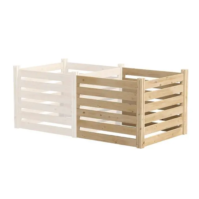 Alt view image 2 of 6 - Premium Cedar Wood Composter Add-On Kit, 36" L x 36" W x 31" H (3/4" Thick) / 173.92 gallons - Not for independent use; to be added on to RCCOMP36 - Made in USA with North American Cedar