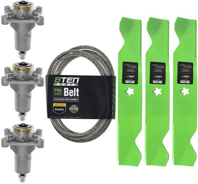Main image of Deck Blade Spindle Belt Kit Combo Set for Husqvarna RZ5424 RZ5426 RZ5422 RZ54i Z254 532187256 539114557