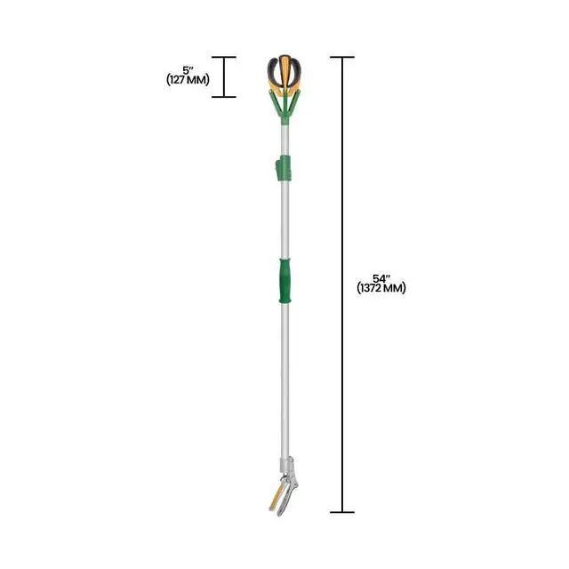 Alt view image 5 of 6 - ZL6146A Long Reach Telescopic Fruit Harvester and Picker, 6-Feet Extension, Gray
