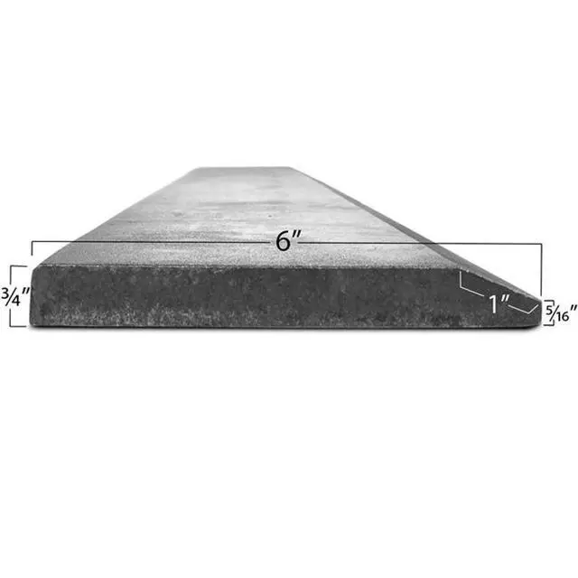 Alt view image 4 of 6 - Titan 72inches Bucket Cutting Edge Hardened 1055 Carbon Steel 3/4inches Skidsteer Tractor Loader Blade Scraper