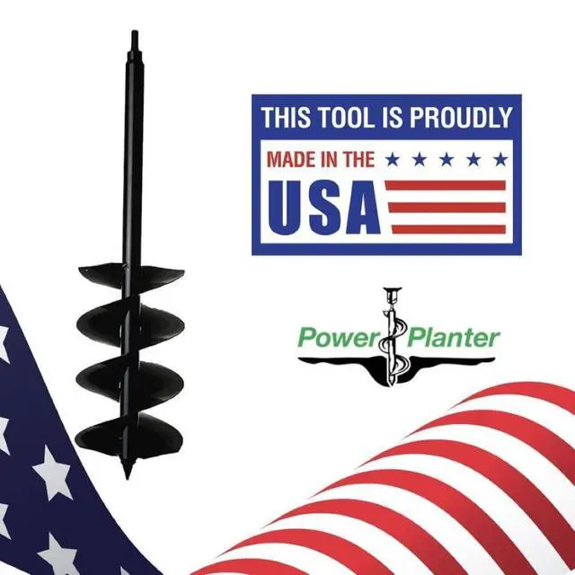 Alt view image 5 of 5 - Auger Drill Bit Extension 7" x 28" with 1/2" Non-Slip Hex Drive Garden Auger for Planting Gallon Potted Plants and Post Holes Garden Digging Tool for Dirt, Sand, Soil & Clay
