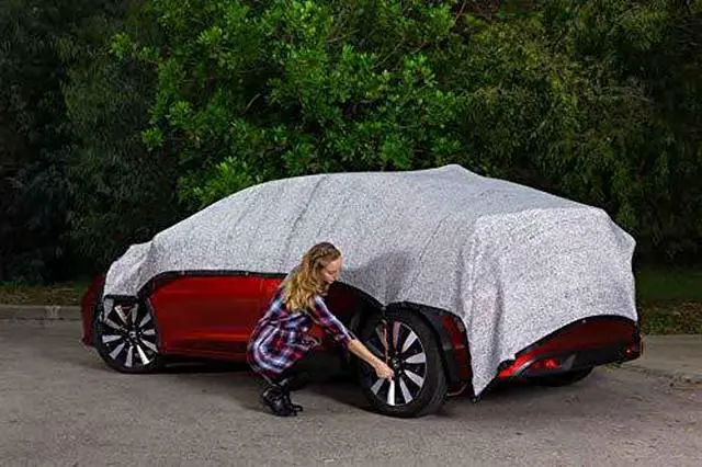 Alt view image 3 of 6 - 70% Reflective Aluminet Sun Shade Cloth (14' x 10') - UV Protection | Lightweight, Easy Setup Mesh Canopy Cover with Grommets
