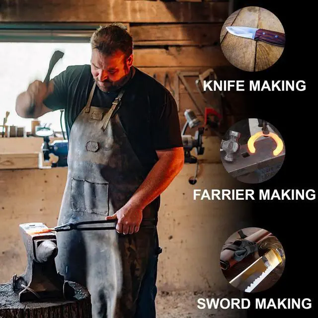 Alt view image 4 of 6 - Portable Propane Double Burner with One Side Door 2 x Insulation Knife and Tool Making Farrier Forge, Rectangle Shape