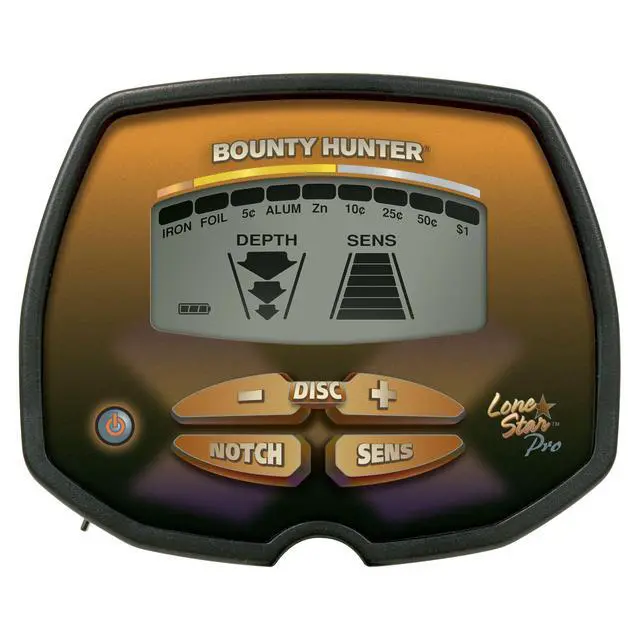 Alt view image 2 of 3 - Lone Star Pro Metal Detector for Adults & Kids with Waterproof Searchcoil, Advanced Discrimination, and LCD Display