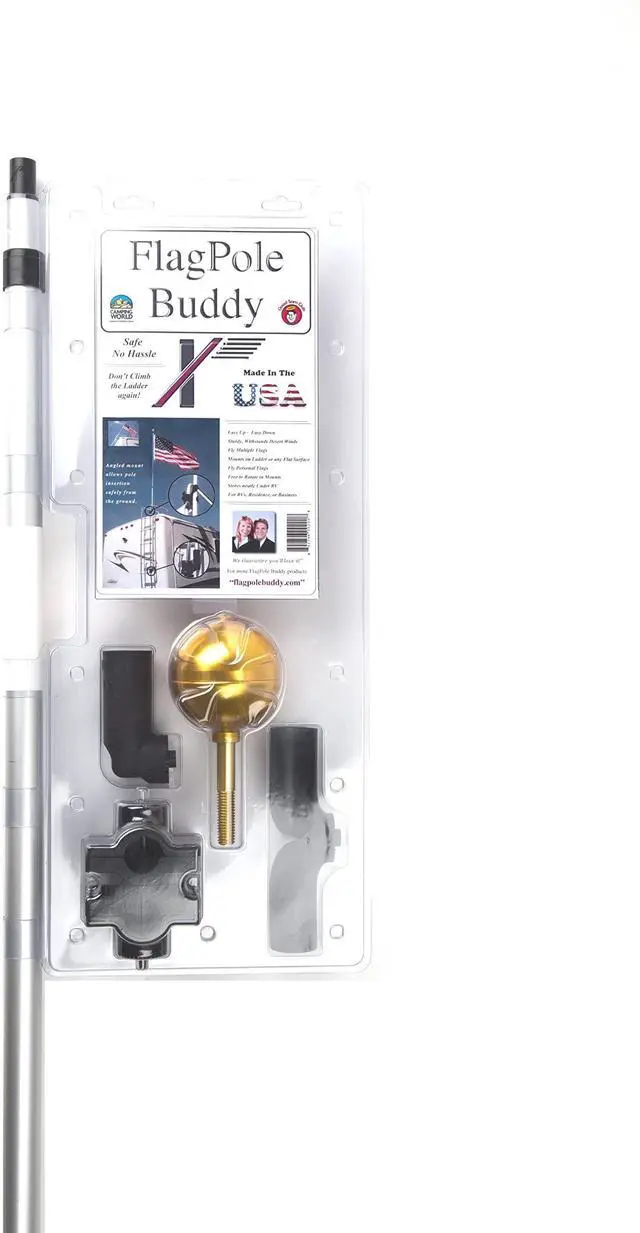 Alt view image 2 of 6 - RV Flag Pole Kit 12 Feet