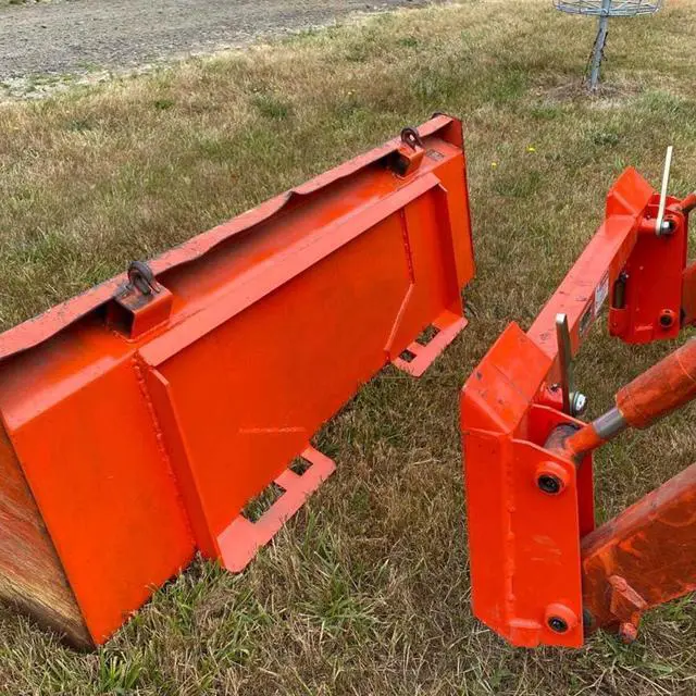 Alt view image 3 of 6 - 1/2in Universal Quick Tach Cut Out Mount Plate, Thick Plate Attachment, Fits Kubota and Bobcat Skid Steers and Tractors